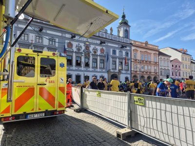 Zdravotnická záchranná služba Jihočeského kraje dohlížela na bezpečnost účastníků Mattoni 1/2Maratonu v Českých Budějovicích